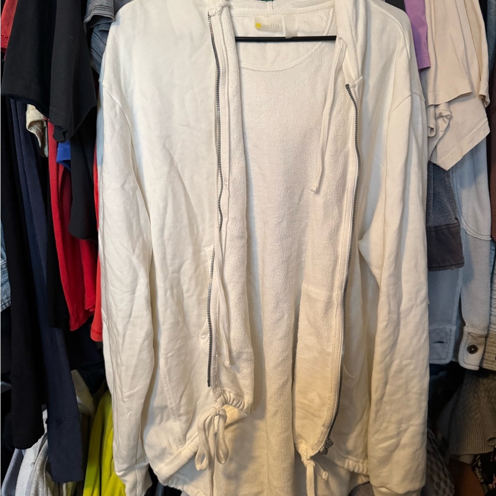 Zella White Lightweight Shirt Jacket